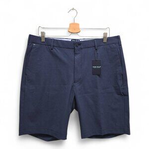 Peter Millar Men's Surge Performance Solid Golf Shorts Size 36 Blue NWT